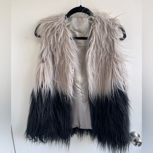 faux fur vest